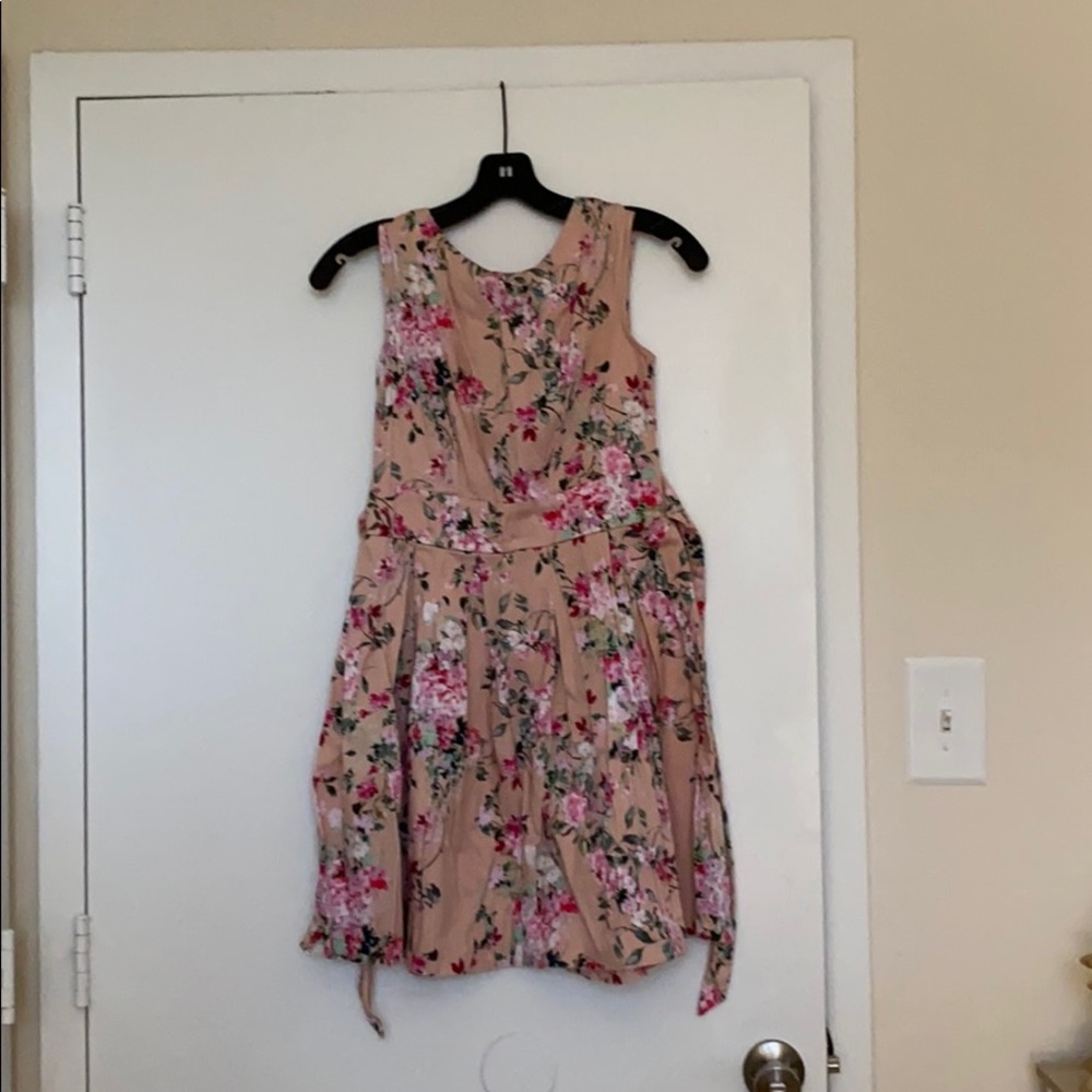 Pink flower dress